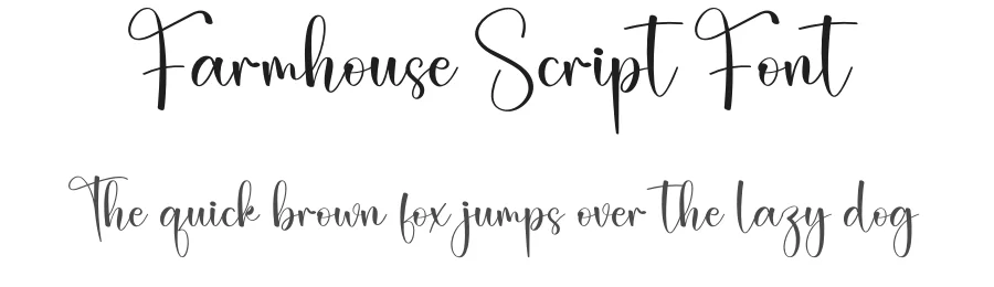 Farmhouse Script Font by creativeletter — Script Handwritten Font