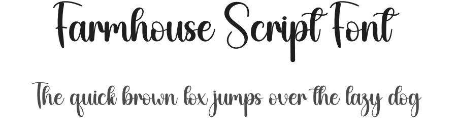 Farmhouse Script Font by creativeletter — Script Handwritten Font