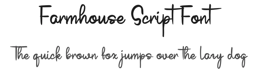 Farmhouse Script Font by levincreative — Script Handwritten Font