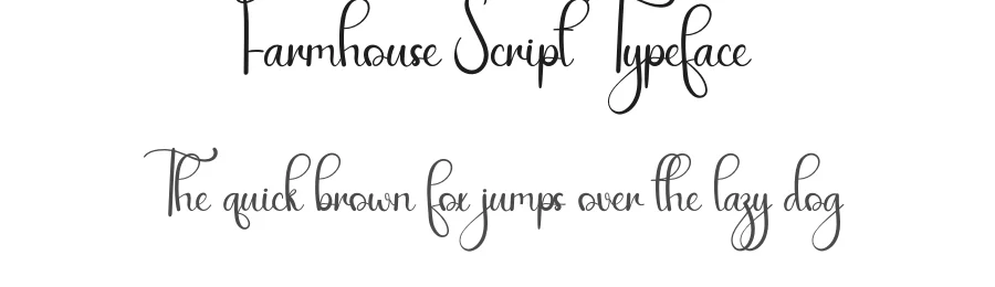 Farmhouse Script Typeface by andikastudio — Script Handwritten Font