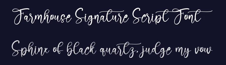 Farmhouse Signature Script Font by creativeletter — Script Handwritten Font — thumbnail 2