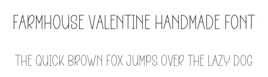 Farmhouse Valentine Handmade Font by freshtypeink — Display Font