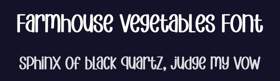 Farmhouse Vegetables Font by Minimalist Eyes — Display Font — thumbnail 2