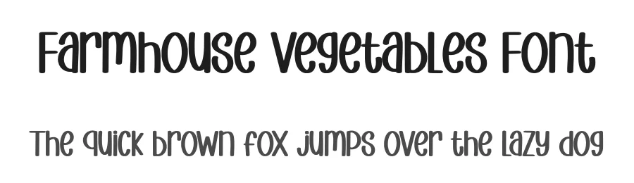 Farmhouse Vegetables Font by Minimalist Eyes — Display Font