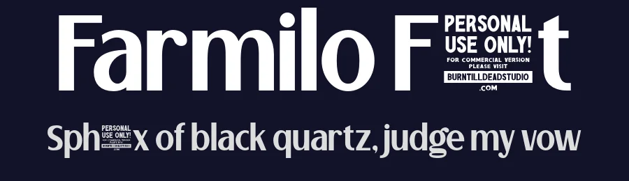 Farmilo Font by burntilldead — Sans Serif Font — thumbnail 2
