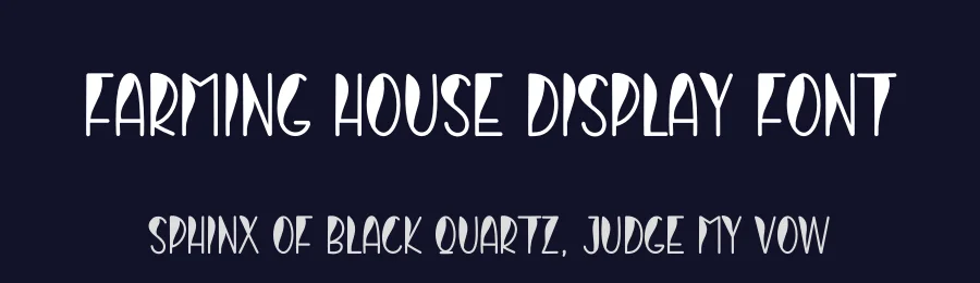 Farming House Display Font by andikastudio — Display Font — thumbnail 2