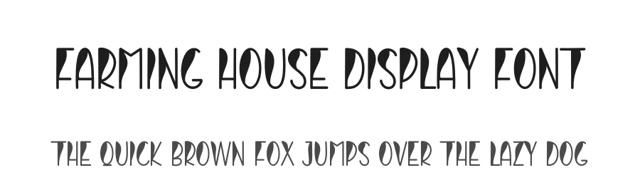 Farming House Display Font by andikastudio — Display Font