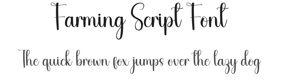 Farming Script Font by andikastudio — Script Handwritten Font