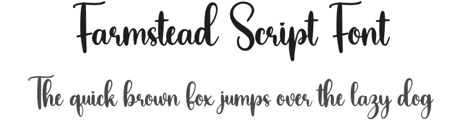 Farmstead Script Font by creativeletter — Script Handwritten Font