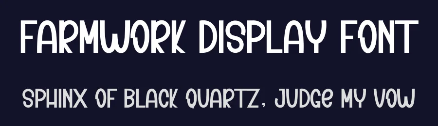 Farmwork Display Font by inermediaSTUDIO — Display Font — thumbnail 2