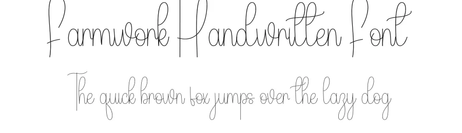 Farmwork Handwritten Font by andikastudio — Script Handwritten Font