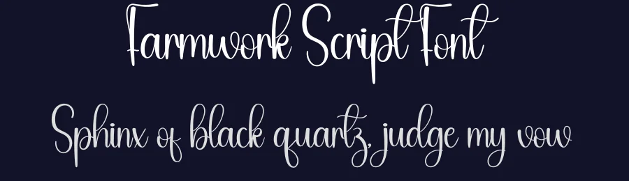 Farmwork Script Font by andikastudio — Script Handwritten Font — thumbnail 2