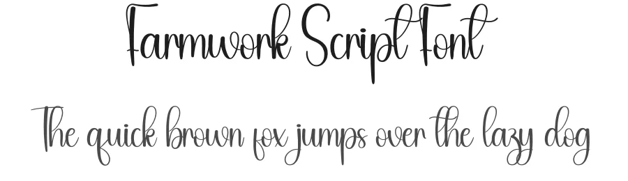 Farmwork Script Font by andikastudio — Script Handwritten Font