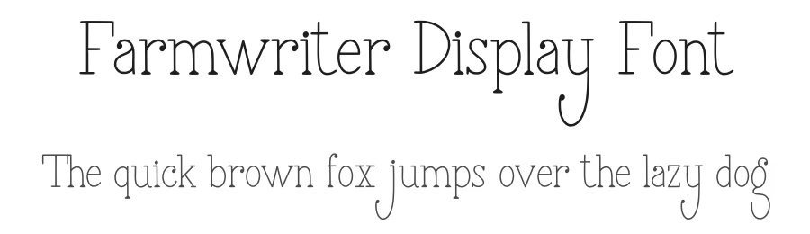 Farmwriter Display Font by qwrtype — Display Font