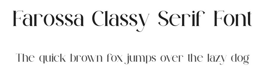 Farossa Classy Serif Font by ErmediaStudio — Serif Font