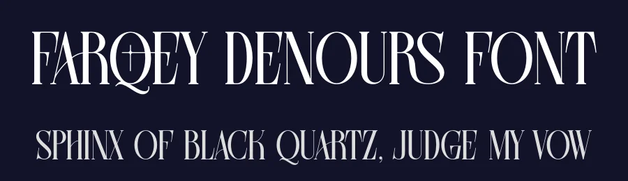 Farqey Denours Font by Heinzel Std. — Serif Font — thumbnail 2