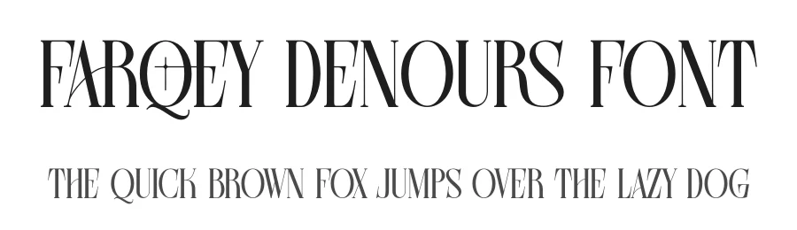 Farqey Denours Font by Heinzel Std. — Serif Font
