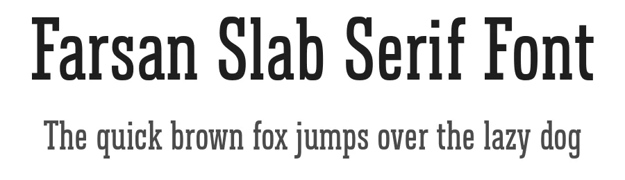 Farsan Slab Serif Font by Hökis Bokstavsfabrik — Slab Serif Font