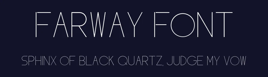 Farway Font by Luca Bockmann — Sans Serif Font — thumbnail 2