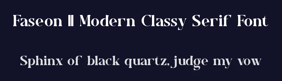 Faseon || Modern Classy Serif Font by ErmediaStudio — Serif Font — thumbnail 2