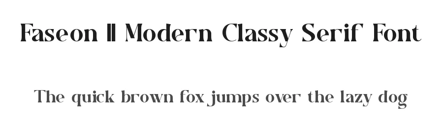 Faseon || Modern Classy Serif Font by ErmediaStudio — Serif Font