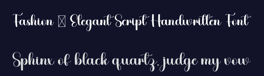 Fashion – Elegant Script Handwritten Font by freshtypeink — Script Handwritten Font — thumbnail 2