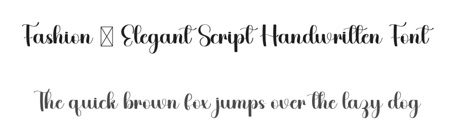 Fashion – Elegant Script Handwritten Font by freshtypeink — Script Handwritten Font