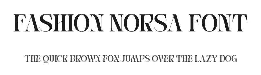 Fashion Norsa Font by Nirmana Visual β Display Font