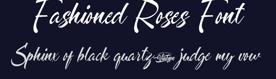 Fashioned Roses Font by VinType — Script Handwritten Font — thumbnail 2