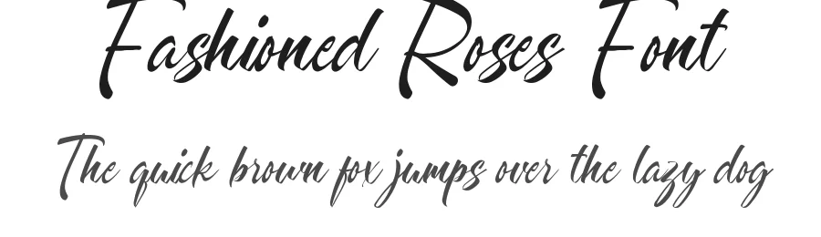 Fashioned Roses Font by VinType — Script Handwritten Font