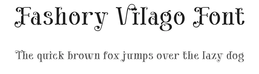 Fashory Vilago Font by TypeClassHeroes — Decorative Font
