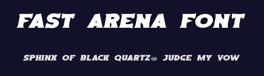 Fast Arena Font by noahtype — Decorative Font — thumbnail 2