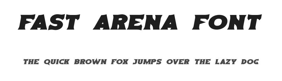 Fast Arena Font by noahtype — Decorative Font