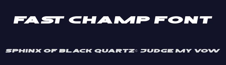 Fast Champ Font by RaisProject — Display Font — thumbnail 2