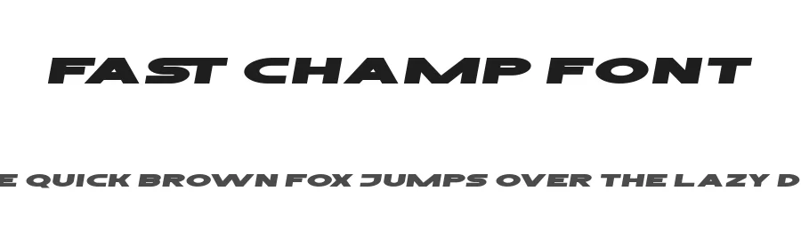 Fast Champ Font by RaisProject — Display Font