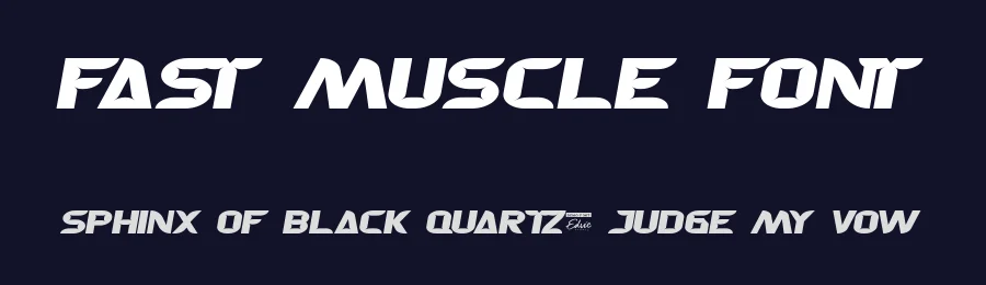 Fast Muscle Font by edricstudio — Display Font — thumbnail 2