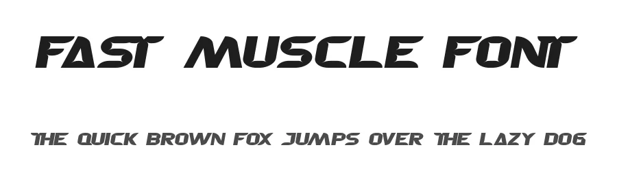 Fast Muscle Font by edricstudio — Display Font