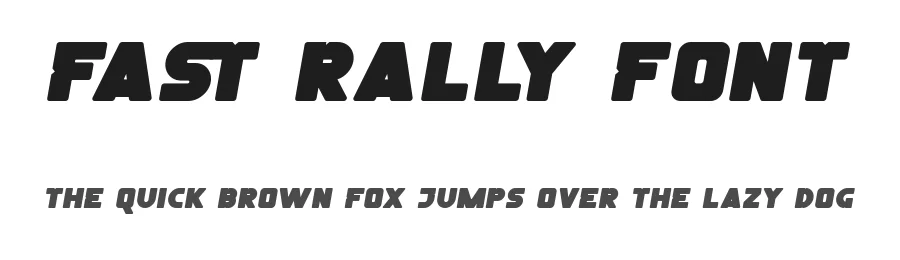 Fast Rally Font by RaisProject — Display Font