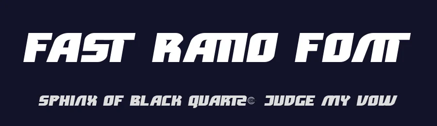 Fast Ratio Font by RaisProject — Display Font — thumbnail 2