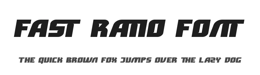 Fast Ratio Font by RaisProject — Display Font