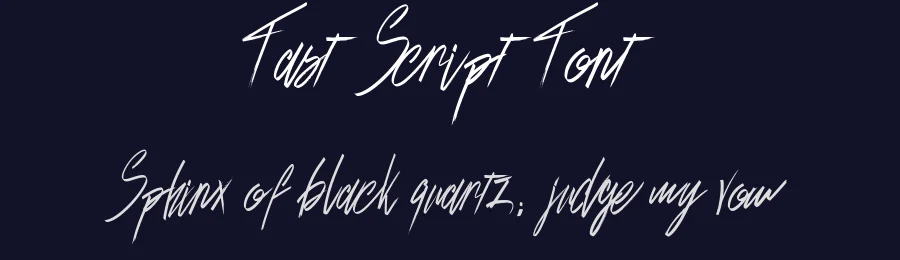 Fast Script Font by Efe Gürsoy — Script Handwritten Font — thumbnail 2