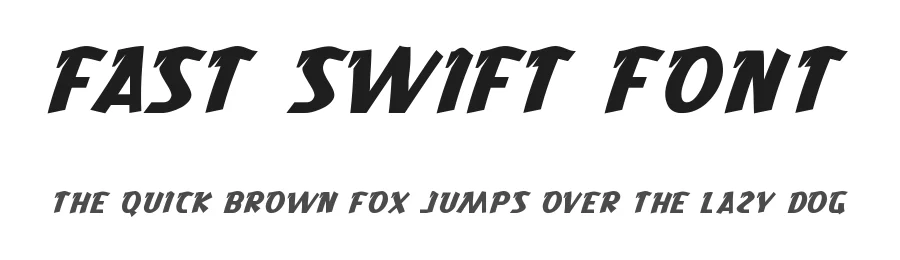 Fast Swift Font by edricstudio — Display Font