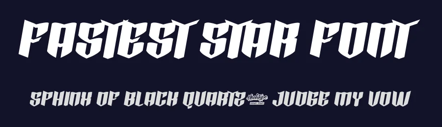 Fastest Star Font by noahtype — Decorative Font — thumbnail 2