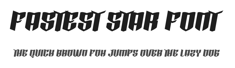 Fastest Star Font by noahtype — Decorative Font