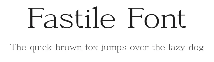 Fastile Font by TypeLogue — Serif Font