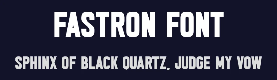 Fastron Font by Funtype — Sans Serif Font — thumbnail 2