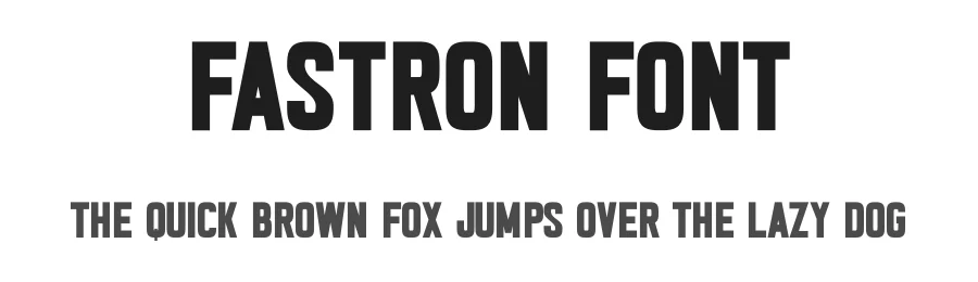 Fastron Font by Funtype — Sans Serif Font