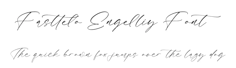 Fasttelo Engelliy Font by letterenastudios — Script Handwritten Font