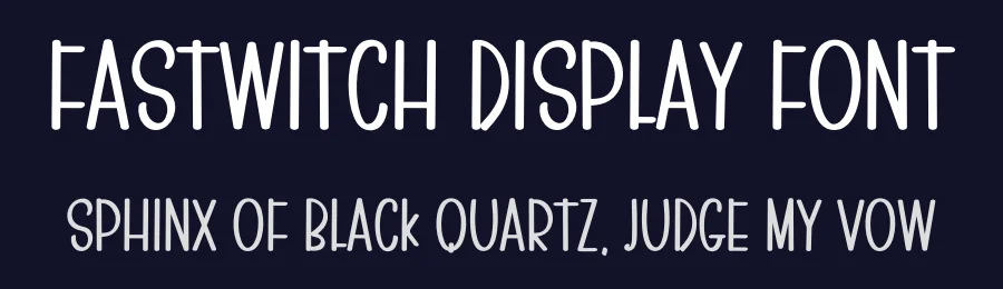 Fastwitch Display Font by inermediaSTUDIO — Display Font — thumbnail 2