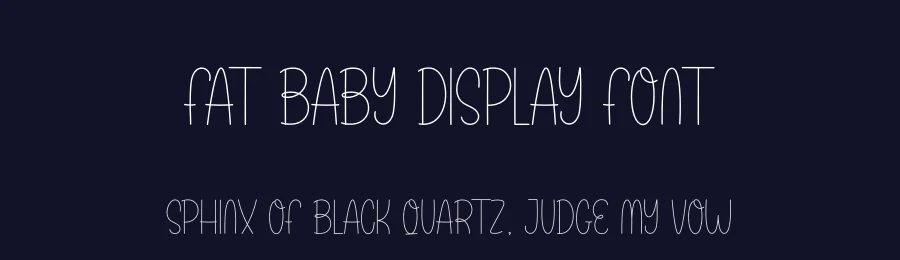Fat Baby Display Font by andikastudio — Display Font — thumbnail 2
